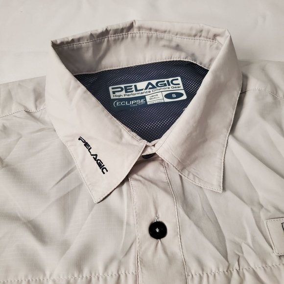 Pelagic Men's High Performance Offshore Gear Short Sleeve Eclipse Guide Shirt Sm - Picture 5 of 13